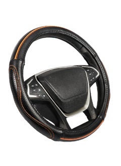 AUTOSMART Ergonomic Design Car PVC Steering Wheel Cover Black and Red 1.664 x 46.4 x 45.2 cm T27420 