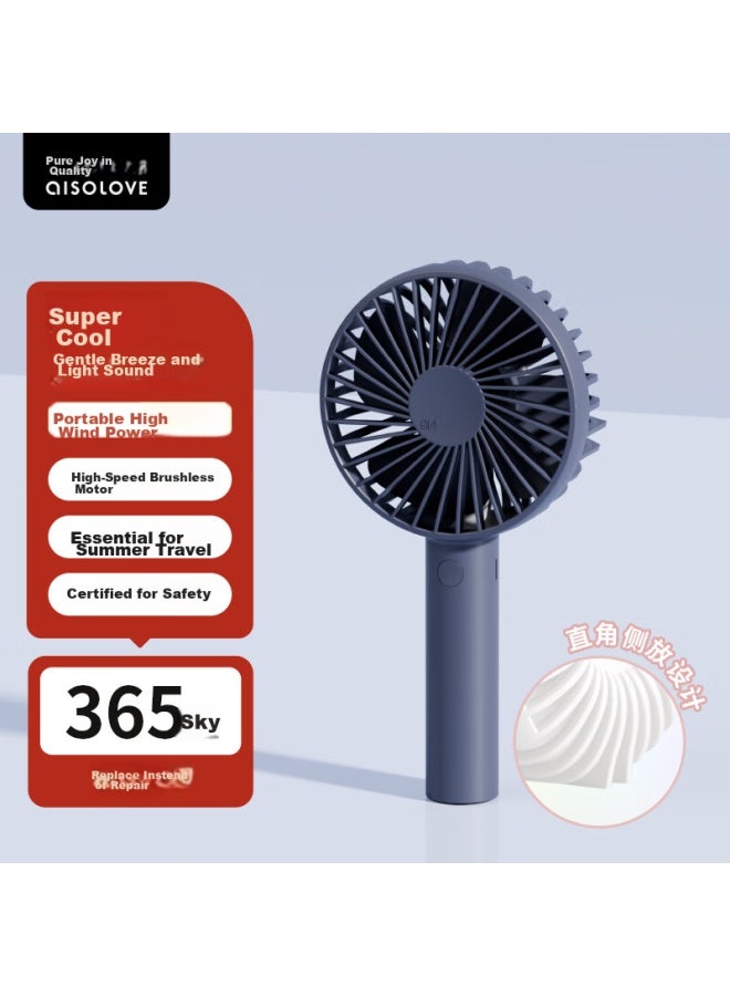 Solove N9 Handheld Fan, Usb Rechargeable, Portable Mini Fan, Summer Outdoor High-power, For Student Dormitory, Office Desk, Long Battery Life, Quiet Operation, Blue - Image 1