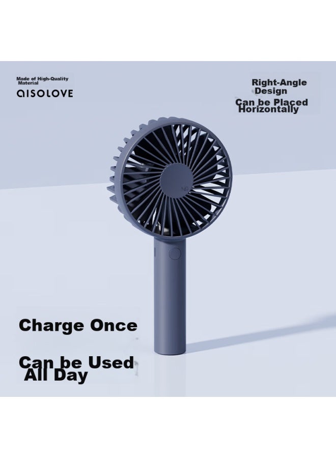 Solove N9 Handheld Fan, Usb Rechargeable, Portable Mini Fan, Summer Outdoor High-power, For Student Dormitory, Office Desk, Long Battery Life, Quiet Operation, Blue - Image 3