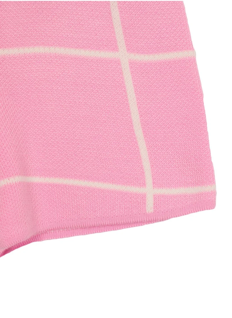 ترينديول شورت مربعات بخصر مطاطي