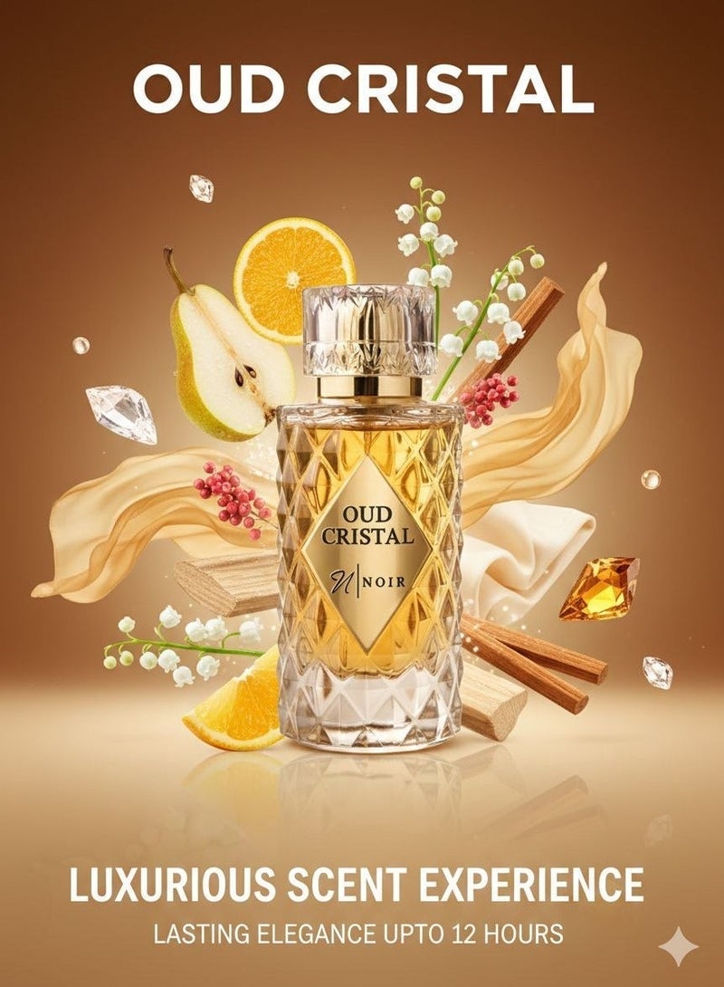 noir Oud Cristal (White Oud) Eau De Parfum for Men and Women, Unisex Fragrance with Oud and Musk 60ml - Image 5