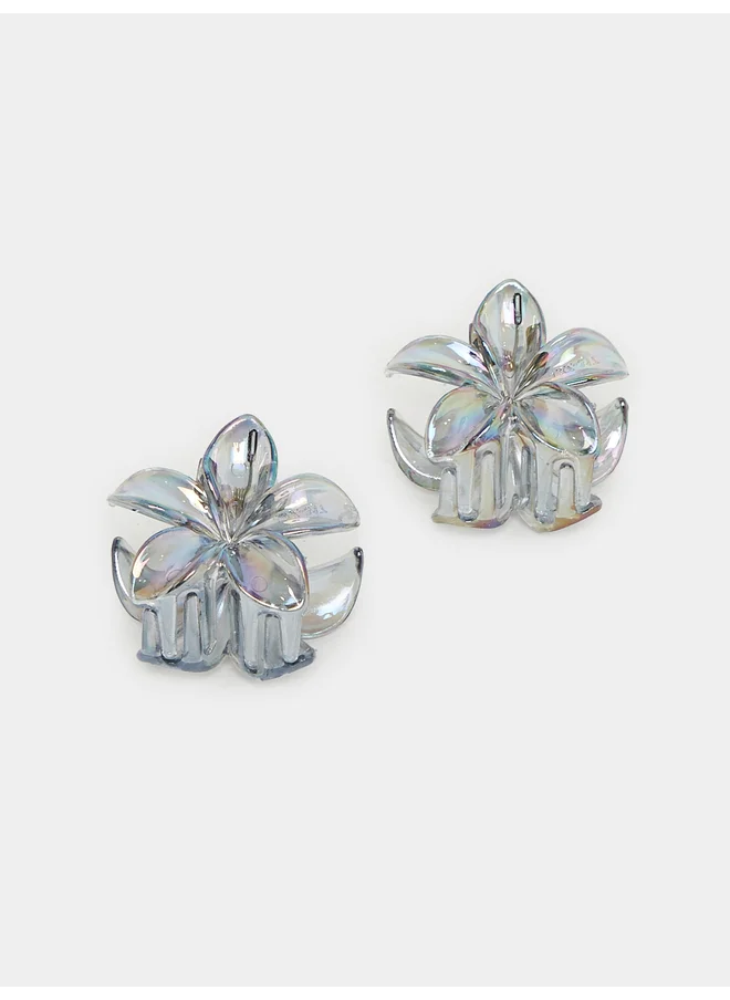 ستايلي Styli Set of 2 - Flower Design Claw Clip
