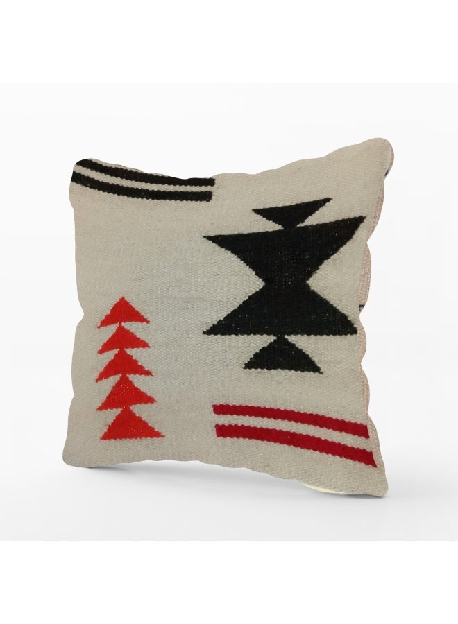 Decorative wool cushion cover- 50 x 45 cm-beige - Image 2