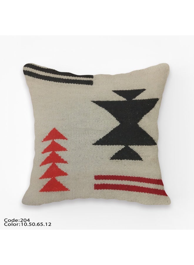 Decorative wool cushion cover- 50 x 45 cm-beige - Image 1