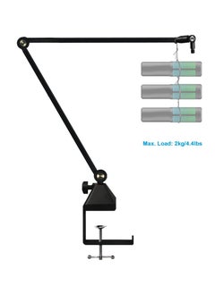 XiuWoo Microphone Arm Stand, Low Profile Mic Boom Arm Suspension Stand with 3/8 to 5/8 inch Screw Adapter for Recording, Gaming, Streaming, Podcasting  - Image 2