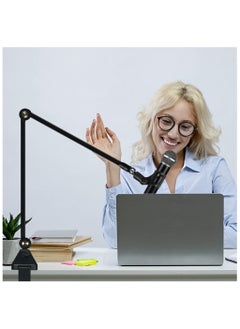 XiuWoo Microphone Arm Stand, Low Profile Mic Boom Arm Suspension Stand with 3/8 to 5/8 inch Screw Adapter for Recording, Gaming, Streaming, Podcasting  - Image 5