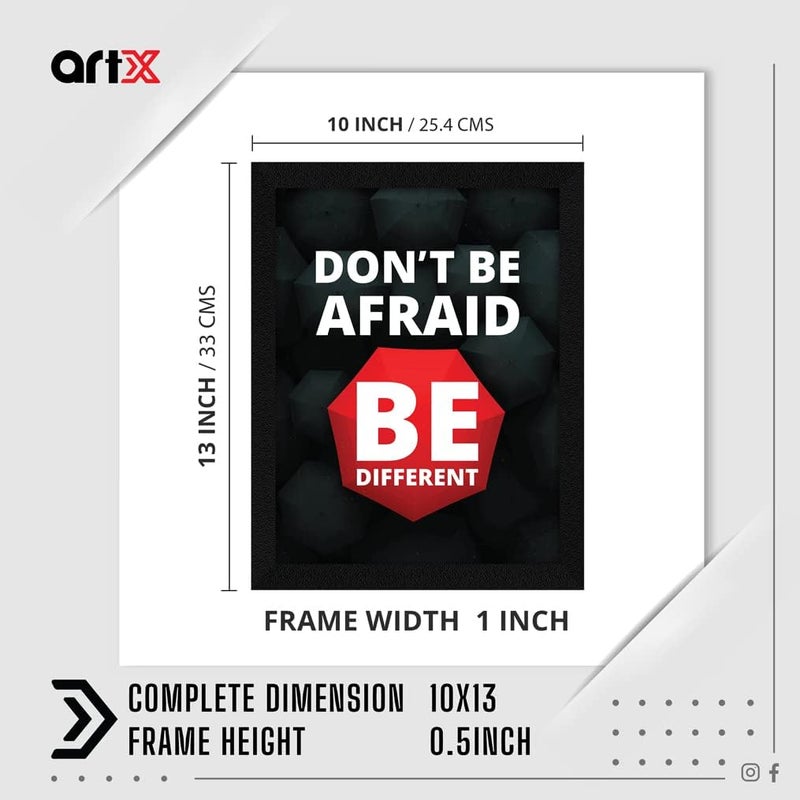 ArtX Motivational Quote Wall Frame - Be Different - Image 2