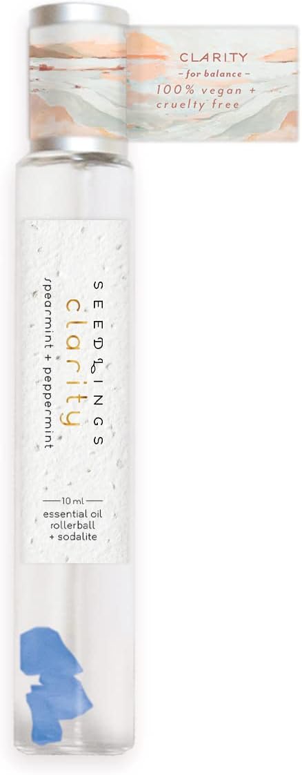Legacy Legacy Clarity for Balance Spearmint Peppermint Clear 10 mL Essential Oil Roller 