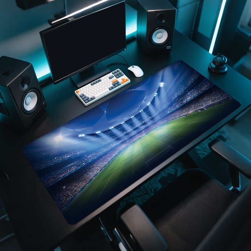A Stunning Mouse Pad Featuring A Brightly Lit Football Field In Mix Color 31.5 15.7 Inches Perfect For Gaming Office Use And Great Gift For Friends And Family - Image 3