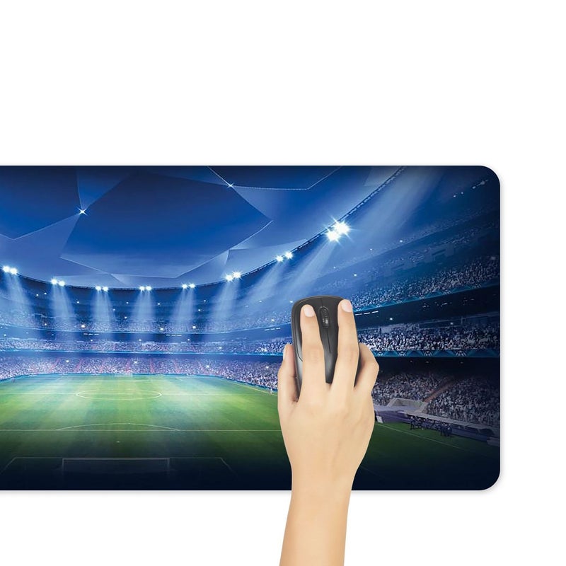 A Stunning Mouse Pad Featuring A Brightly Lit Football Field In Mix Color 31.5 15.7 Inches Perfect For Gaming Office Use And Great Gift For Friends And Family - Image 4