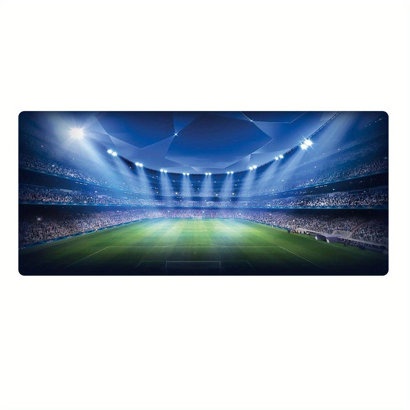 A Stunning Mouse Pad Featuring A Brightly Lit Football Field In Mix Color 31.5 15.7 Inches Perfect For Gaming Office Use And Great Gift For Friends And Family - Image 2