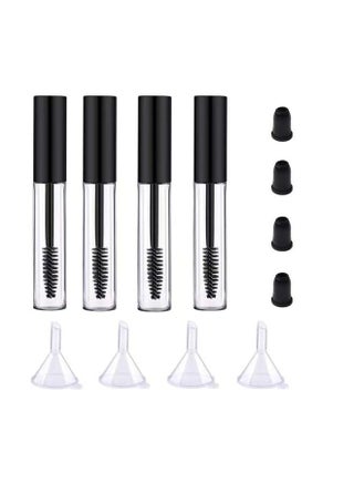 4 Pack Empty Mascara Tube with Eyelash Wand, ForSewian10ml Premium Eyelash Cream Container Bottle with Mini Funnels and Leak Stoppers (black) - pzsku/Z639EED47302A5C3C5C6BZ/45/_/1683880457/d45860cd-8160-4a28-8adb-137658e61951
