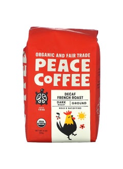 Peace Coffee Peace Coffee, Organic French Roast, Ground, Dark Roast, Decaf, 12 oz (340 g)  - Image 1