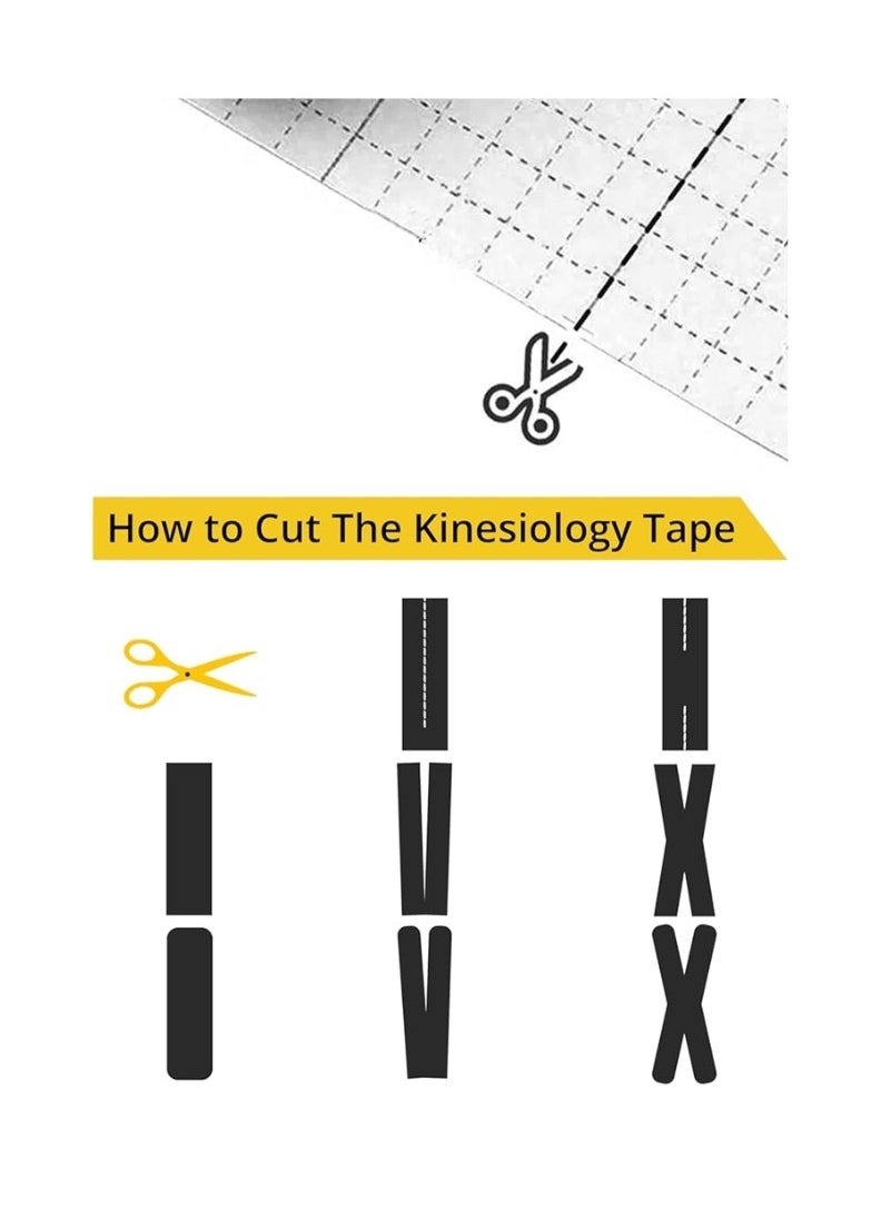 bullga - Bullga 5 Kinesio Kinesiology Tapes Sweat and Water Resistant with Strong Adhesion - Reduces Muscle Pain, Relieves Arthritis, Promotes Blood Flow - 5cm x 5m - Image 1