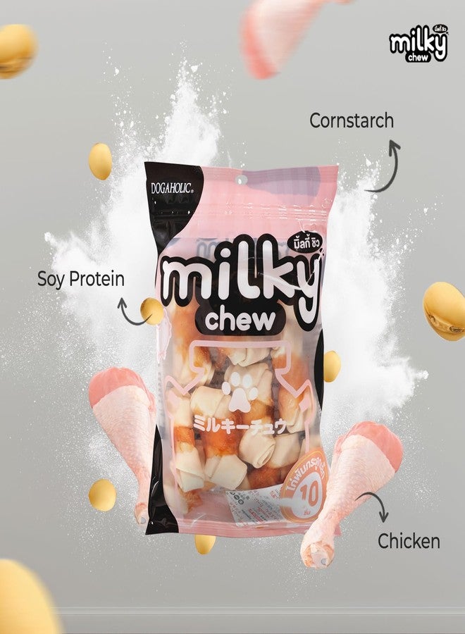 Rena Milky Chew Chicken & Milk Flavoured Bone Dog Treats - Soft Chewy Dog Training Treats, Highly Digestible Reward Snacks for All Dog Breeds, Pack of 4 - Image 5