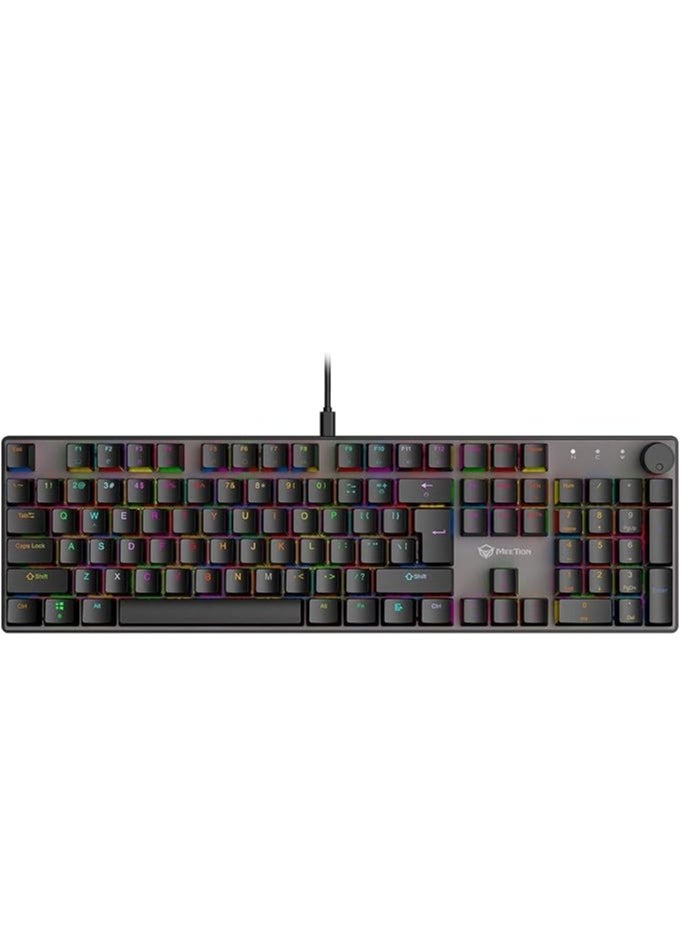 Meetion - Meetion MK009 Pro Hot Swap Mechanical Keyboard Ergonomic Design Full Key Anti-Ghosting ABS Keycaps High Quality Metal Matte Panel Mechanical switches Gaming keyboards - Image 1