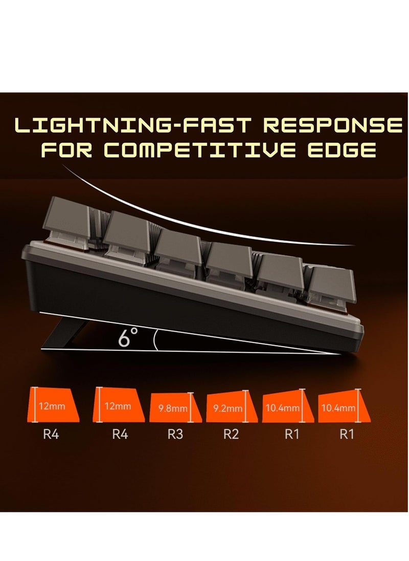 Meetion - Meetion MK009 Pro Hot Swap Mechanical Keyboard Ergonomic Design Full Key Anti-Ghosting ABS Keycaps High Quality Metal Matte Panel Mechanical switches Gaming keyboards - Image 1