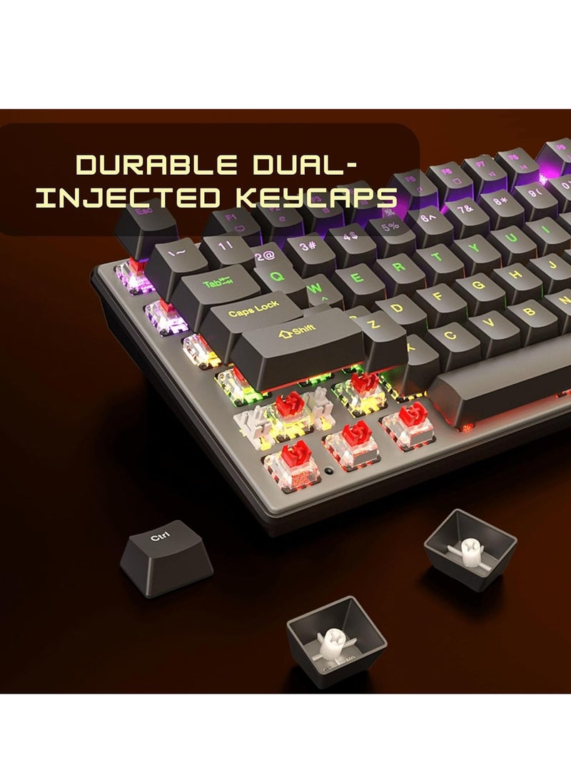 Meetion - Meetion MK009 Pro Hot Swap Mechanical Keyboard Ergonomic Design Full Key Anti-Ghosting ABS Keycaps High Quality Metal Matte Panel Mechanical switches Gaming keyboards - Image 1