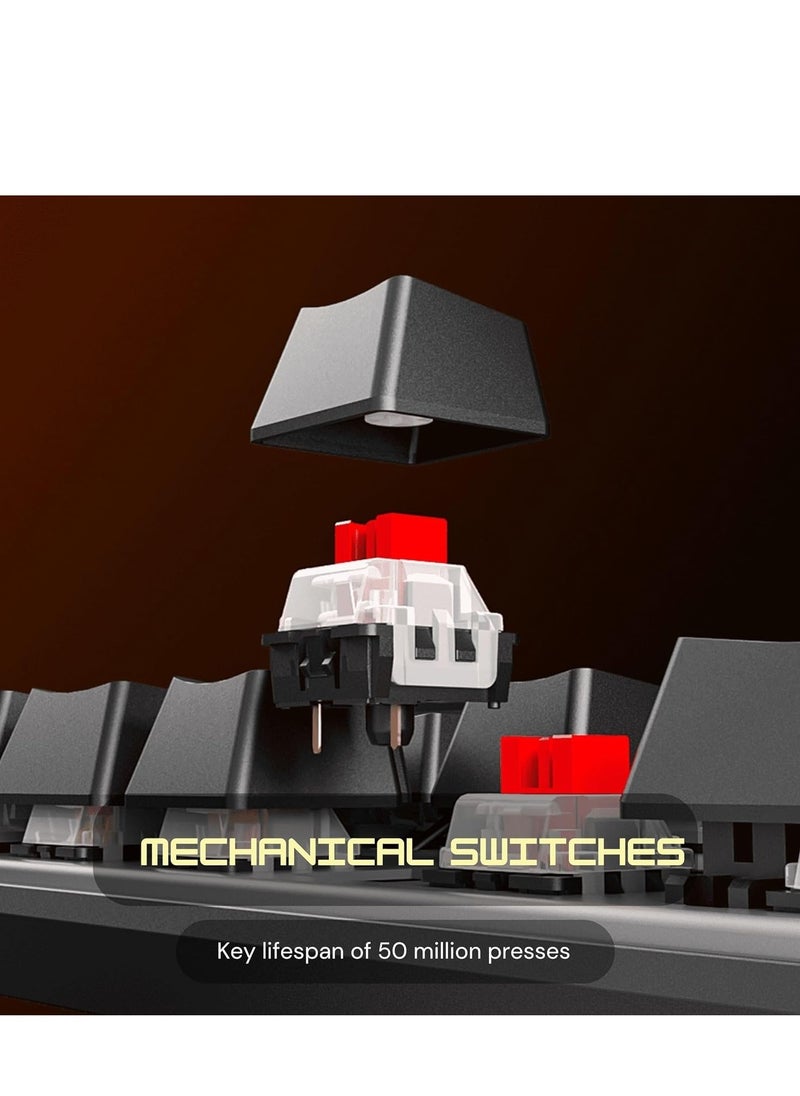 Meetion - Meetion MK009 Pro Hot Swap Mechanical Keyboard Ergonomic Design Full Key Anti-Ghosting ABS Keycaps High Quality Metal Matte Panel Mechanical switches Gaming keyboards - Image 1