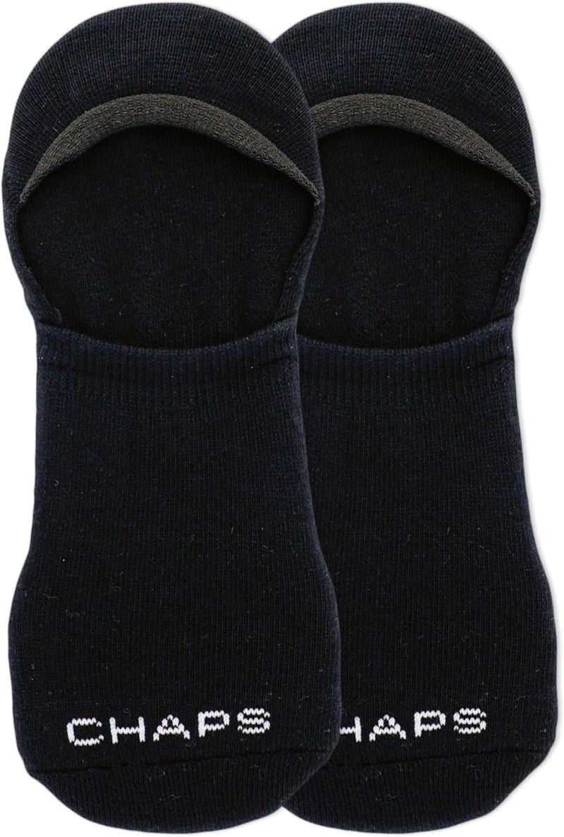 Chaps Mens Premium Cotton Dress Liner Socks2 Pair PackCushion Comfort Sole and Solid Color Black Shoe Size 612 - Image 2