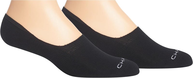 Chaps Mens Premium Cotton Dress Liner Socks2 Pair PackCushion Comfort Sole and Solid Color Black Shoe Size 612 - Image 1