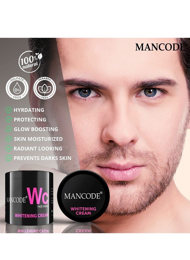 MANCODE Mancode Whitening Cream for Men | 100g | Glowing Radiant Skin | Daily Defence From Pollution | Reduces Acne & Dark Spots | Cream With UV Protect | Everyday Skin Care - Image 3