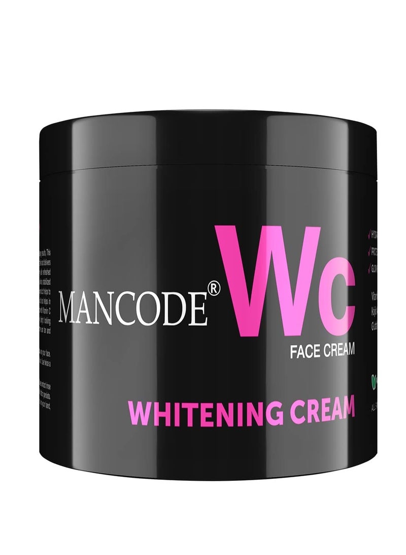MANCODE Mancode Whitening Cream for Men | 100g | Glowing Radiant Skin | Daily Defence From Pollution | Reduces Acne & Dark Spots | Cream With UV Protect | Everyday Skin Care - Image 1