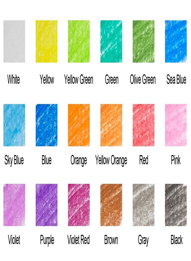 Madisi Crayon Bulk pack, Regular Size, 18 Colors, 900 Count - Image 3
