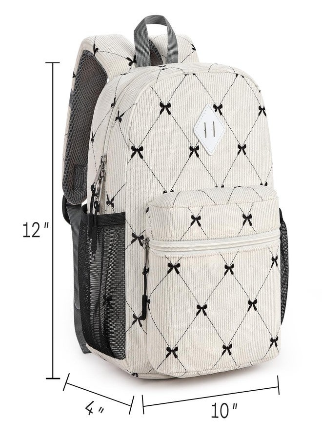 STEAMEDBUN Kids Backpack for Girls,Corduroy Kindergarten Backpack for Toddler Girls Age 3-8 - Image 5