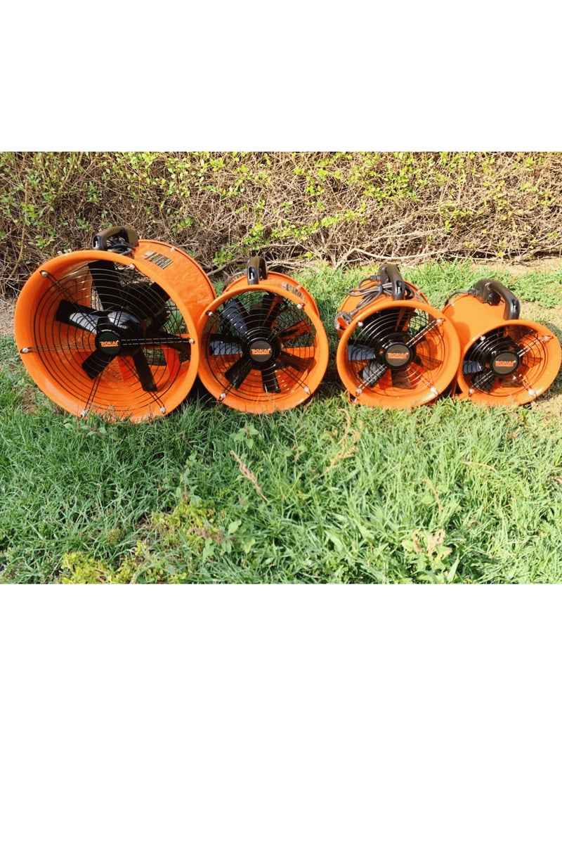 بوناي مروحة تهوية صناعية محمولة مقاس 16 بوصة (400 مم) - سرعة عالية 1100-1500 واط، تدفق هواء 128 متر مكعب/دقيقة، ضغط ثابت 450 باسكال، 2900 دورة في الدقيقة، مناسبة لورش العمل الشاقة، للاستخدام في البناء والتهوية، موديل BN-HK53 - Image 3