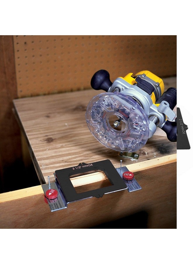 مايلكرافت مجموعة تركيب مفصلات الأبواب Milescraft 1213 Hinge Mate 300 - مجموعة تركيب مفصلات الأبواب الكاملة مع قوالب مزلاج ولوحة تثبيت. للاستخدام على الأبواب وعتبات الأبواب. - Image 2