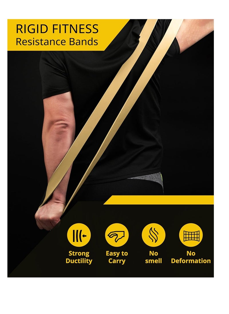 RIGID FITNESS Single Resistance Band - Heavy Duty Rubber Band with Strong Resistance, Pull-Up Assistance Band, Stretching Workout, Bodybuilding, Home Exercise Band _Paige  - Image 3