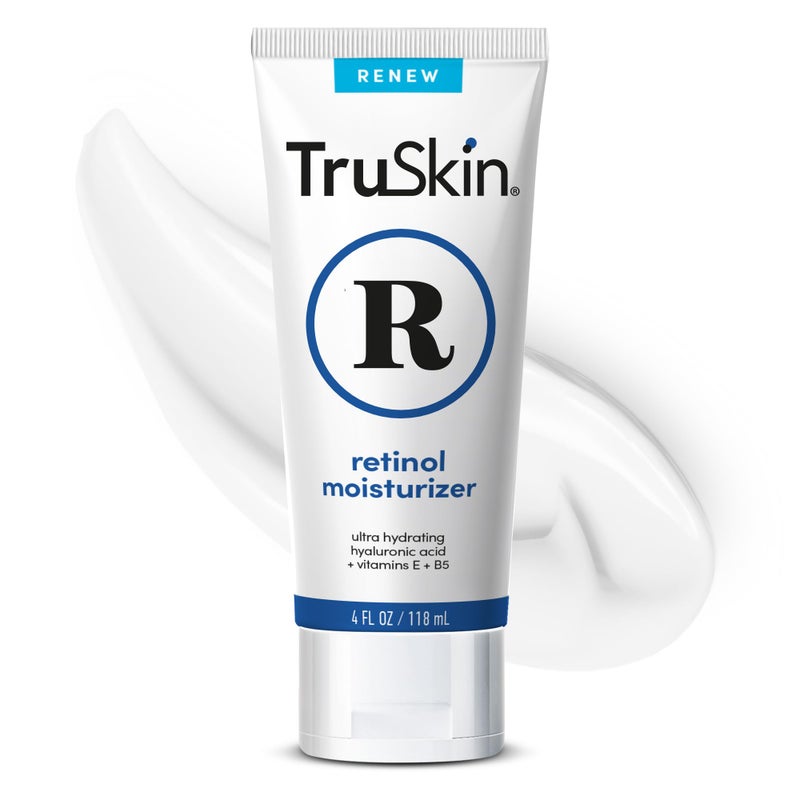 TruSkin Retinol Face Moisturizer â€“ Powerful Anti-Aging Moisturizer for Women with Hyaluronic Acid & Vitamin E â€“ Retinol Cream for Face for Youthful-Looking Appearance, 4 fl oz - Image 1