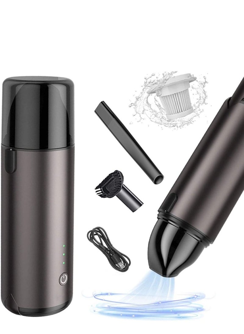 مكنسة كهربائية للسيارة لاسلكية، 6000 باسكال، مكنسة كهربائية محمولة بقوة 6000 باسكال، بطارية قابلة للشحن 4000 مللي أمبير في الساعة مع ضوء LED، مكنسة كهربائية جافة ورطبة خفيفة الوزن للمنزل - Image 1