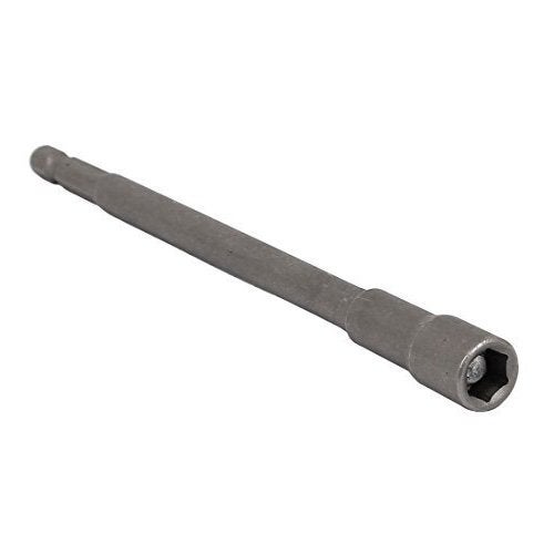XMHF 150mm Long 8mm Hex Socket Magnetic Nut Driver Set Adapter Drill Bit Gray 2pcs - Image 3