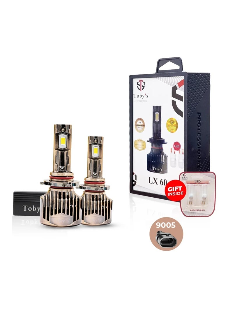 توبيز LX 60 قطعتين من مصابيح LED الأصلية للسيارة، 60 واط/القطعة، قوة 6000 لومن/القطعة، درجة حرارة اللون 6500 كلفن - LX60 HL - H13 - Image 1