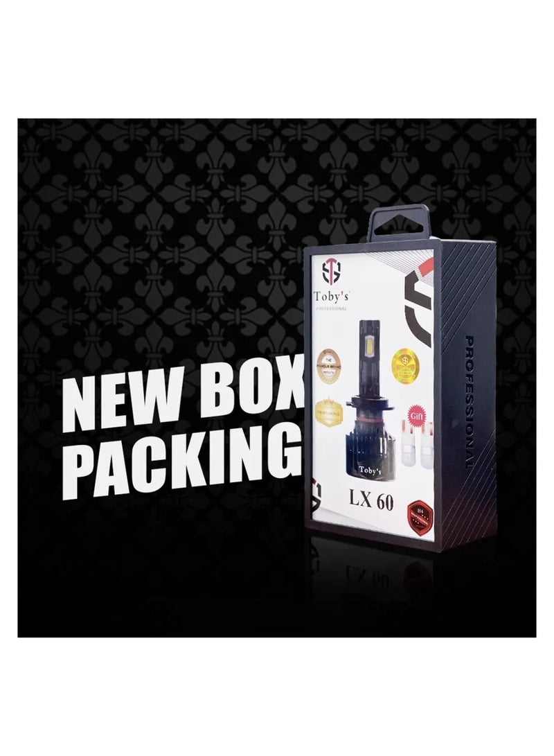 توبيز LX 60 قطعتين من مصابيح LED الأصلية للسيارة، 60 واط/القطعة، قوة 6000 لومن/القطعة، درجة حرارة اللون 6500 كلفن - LX60 HL - H13 - Image 5