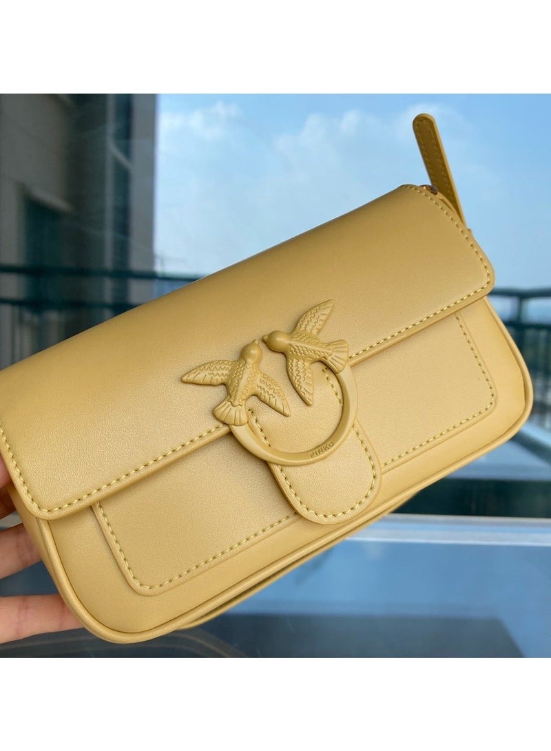 Pinko Solid Color Crossbody Shoulder Bag 19.5*10*4cm - Image 5