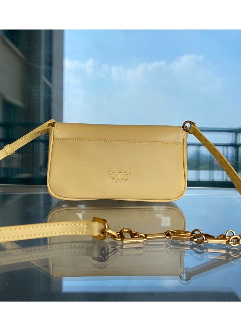 Pinko Solid Color Crossbody Shoulder Bag 19.5*10*4cm - Image 3