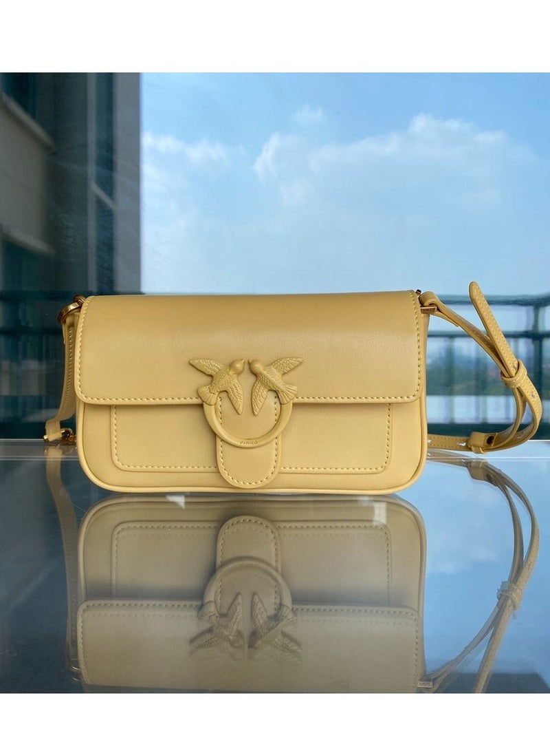 Pinko Solid Color Crossbody Shoulder Bag 19.5*10*4cm - Image 1