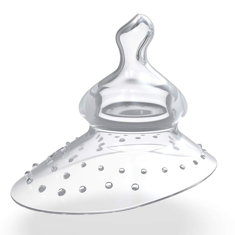 haakaa Nipple Shields Breast Shields for Nursing New Upgrade Extra-Soft Flexible, 1pc - Image 1