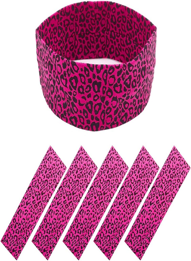 GGOOT Nice Sports Hair Bands Cheetah Leopard Printing Cotton Stretch Headbands Bandage on Head Gum Turban Bandanas Autumn Winter D, Sports Yoga Headband  - Image 1