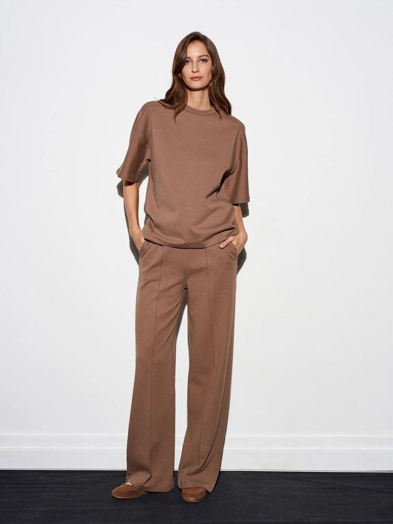 DILVIN Wide-leg Knit Trousers - Image 3