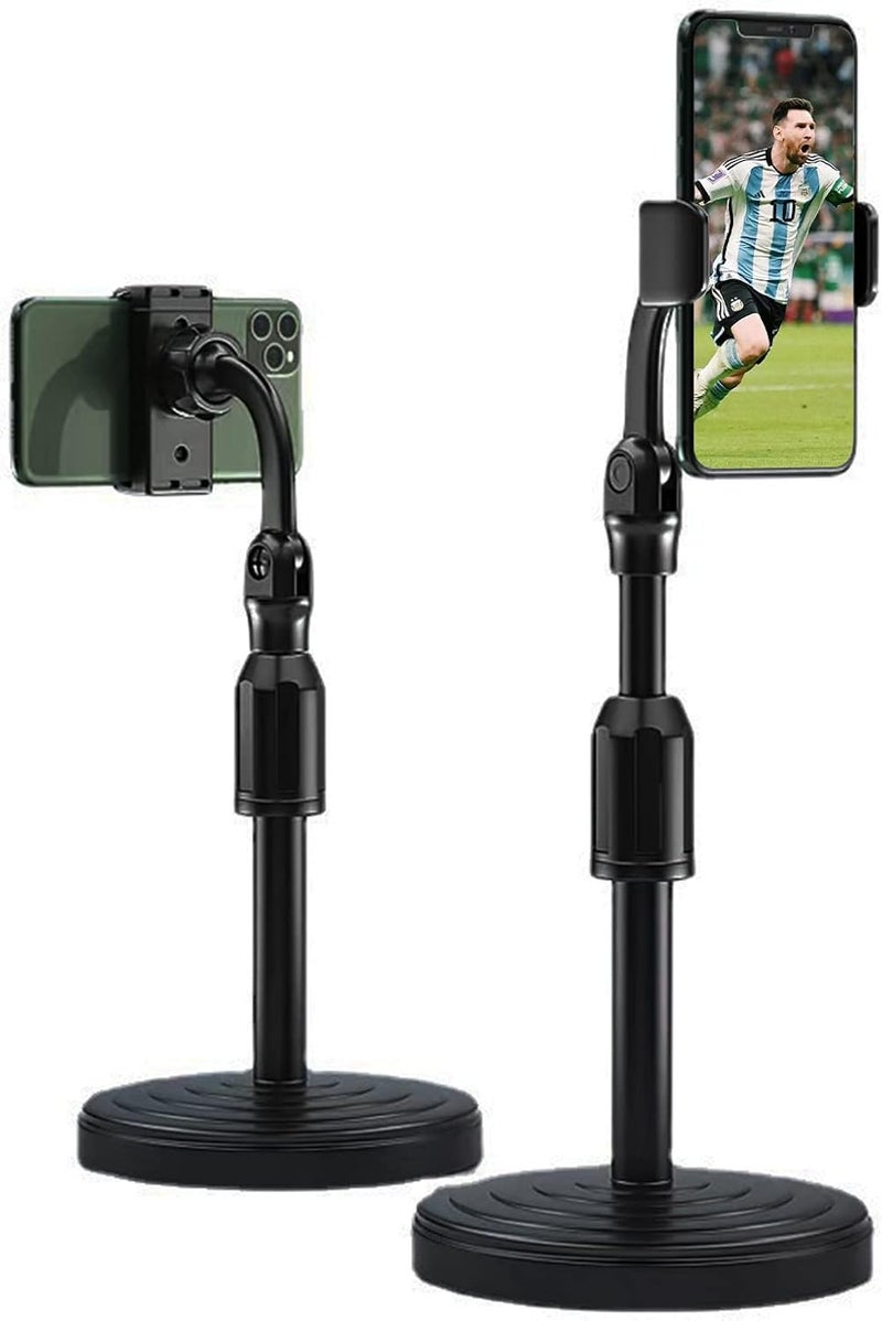 Zirak Desk Phone Stand, Adjustable & Foldable Tablet Holder for iPhone, iPad, Kindle, Samsung – Portable & Stable Cell Phone Dock (Table Top) - Image 1