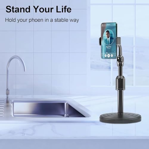 Zirak Desk Phone Stand, Adjustable & Foldable Tablet Holder for iPhone, iPad, Kindle, Samsung – Portable & Stable Cell Phone Dock (Table Top) - Image 4