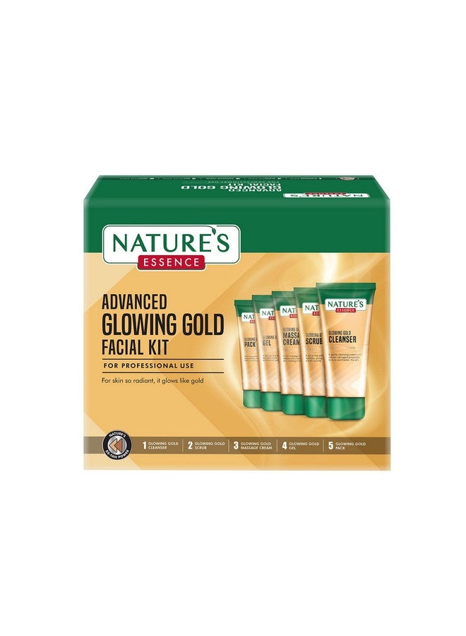 Nature's Essence NATURES ESSENCE Advanced Glowing Gold Facial Kit, 250 gm - Image 1