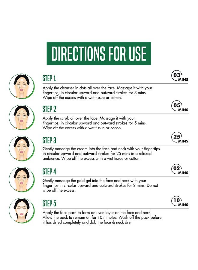 Nature's Essence NATURES ESSENCE Advanced Glowing Gold Facial Kit, 250 gm - Image 2