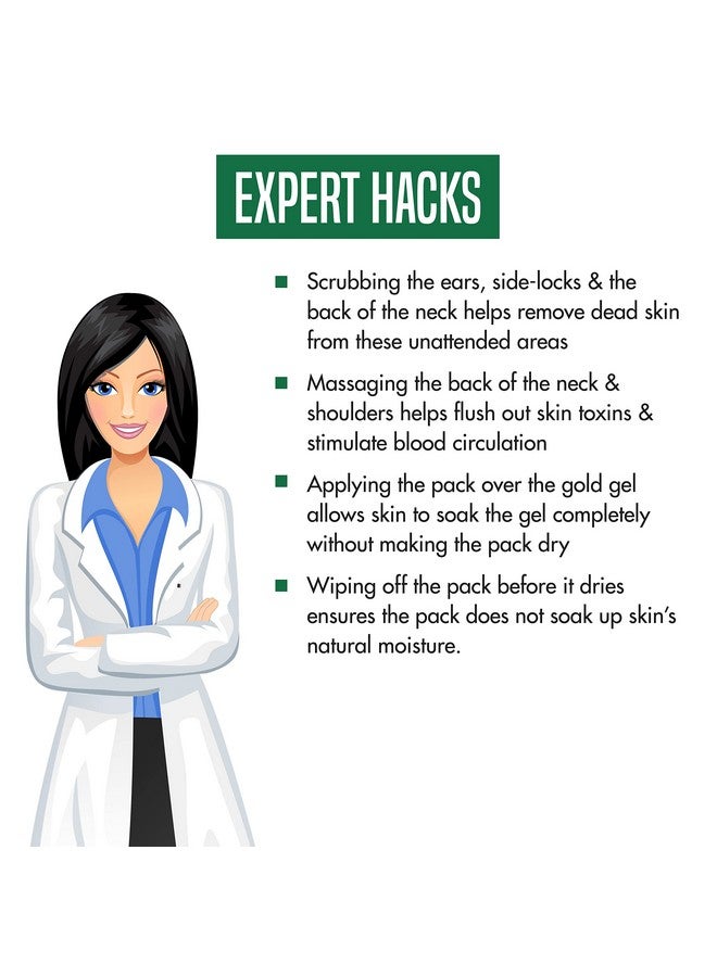 Nature's Essence NATURES ESSENCE Advanced Glowing Gold Facial Kit, 250 gm - Image 4