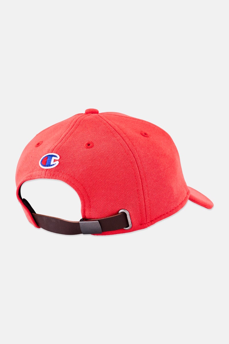 Champion Men Embroidered Logo Adjustable Cap, Red - Image 2