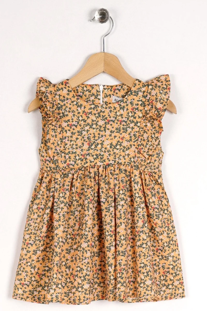 Zepkids Floral Ruffle Dress